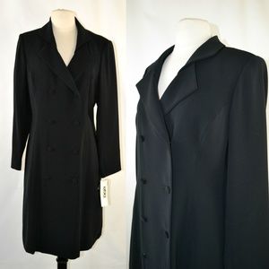 VTG Black Formal Coat by Kasper NOS